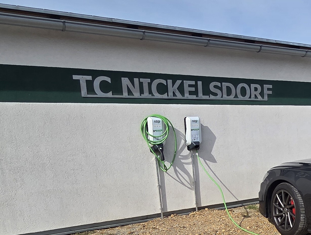 ⚡ Neue öffentliche E-Ladestationen beim TC Nickelsdorf